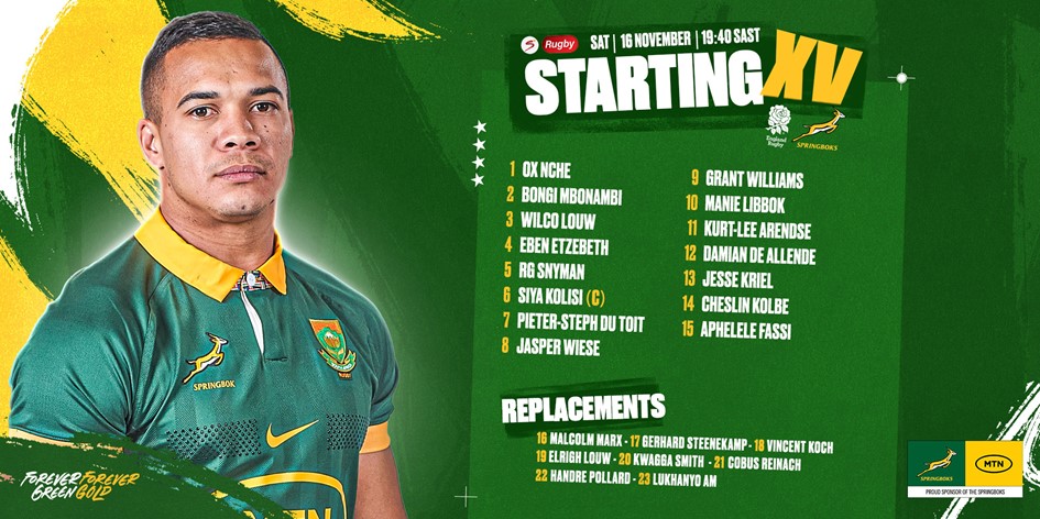 Wilco Louw returns as Boks change 12 to face England