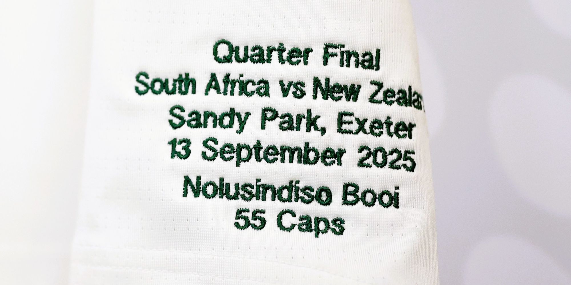 A final Test cap.