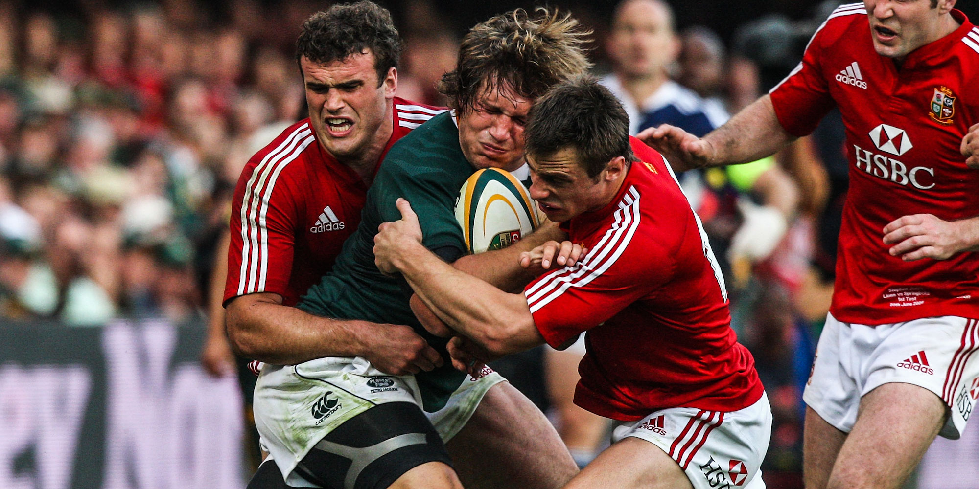 Taking on the British & Irish Lions in 2009's brutal series.