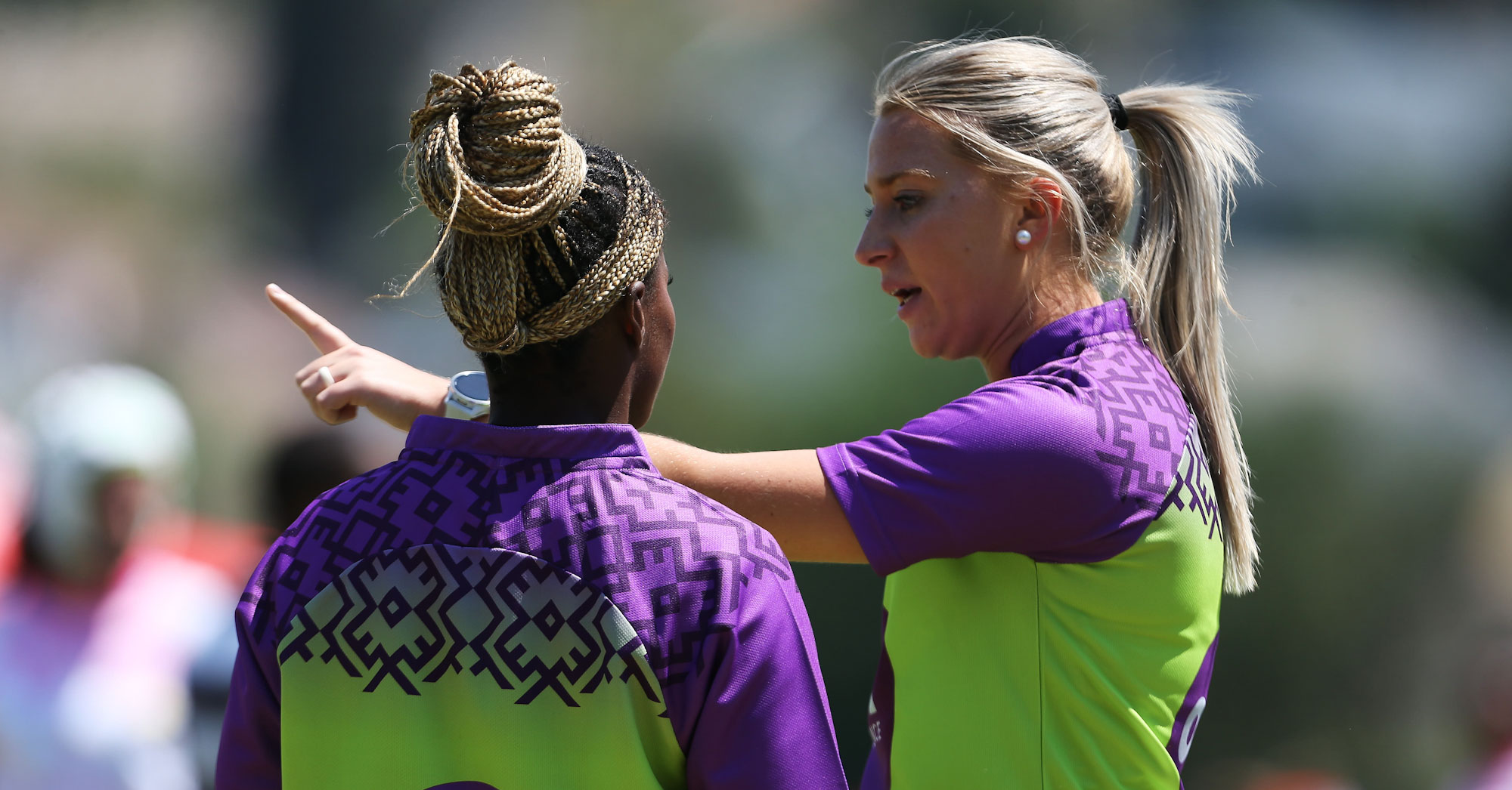 Match officials Yohane Tredoux (right) and Ayanda Ngombane during a match.