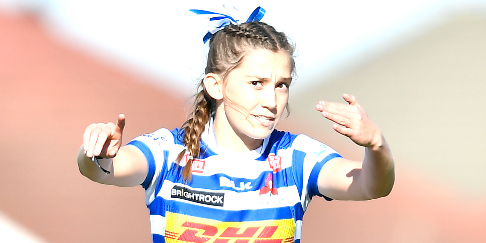 Anja le Roux, flyhalf of the DHL Western Province team.
